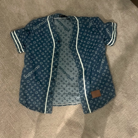 COPY - COPY - Supreme Louis Vuitton base ball jerseys used